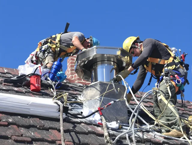 Protective chimney cap installed by Brandon Chimney Sweep in Brandon, FL
