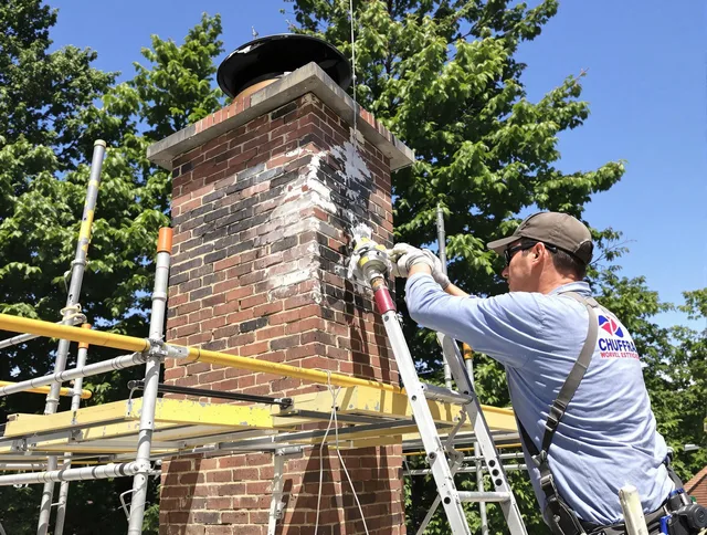 Structural chimney repair by Brandon Chimney Sweep in Brandon, FL