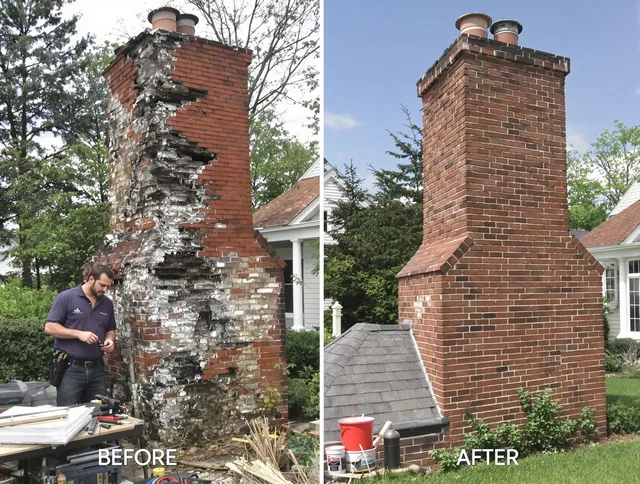 Brandon Chimney Sweep performing a full chimney restoration in Brandon, FL