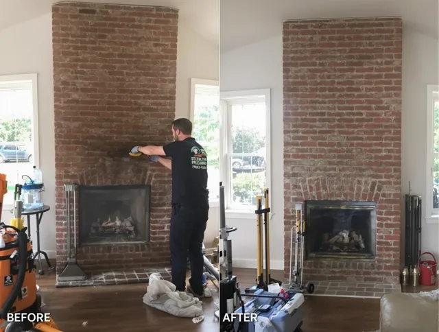 Finished chimney sweeping service by Brandon Chimney Sweep in Brandon, FL