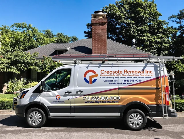 Brandon Chimney Sweep technician removing creosote safely in Brandon, FL