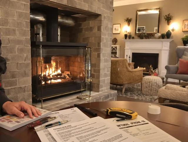 Brandon Chimney Sweep verifying fireplace safety measures in Brandon, FL